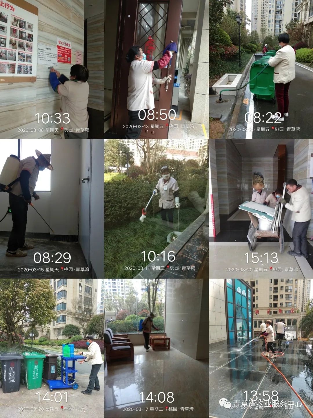 青草湾物业服务中心工作简报（2020年3月）
